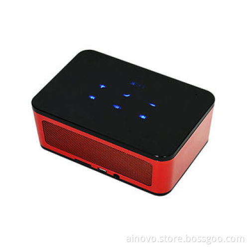 Mini Bluetooth speaker, stereo, portable, touch keys, built-in 3.7V/1,000mA, SD card